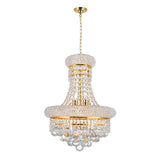 Empire 6 Light 14in Chandelier with Crystals
