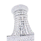 Empire 8 Light 18in Down Chandelier with Crystals