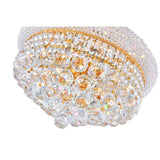Empire 8 Light 18in Down Chandelier with Crystals
