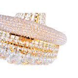 Empire 8 Light 18in Down Chandelier with Crystals