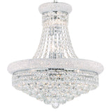 Empire 14 Light 20in Down Chandelier with Crystals