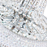 Empire 14 Light 20in Down Chandelier with Crystals