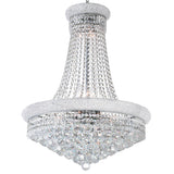 Empire 17 Light 24in Down Chandelier with Crystals