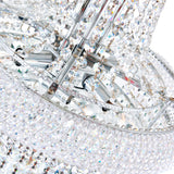 Empire 17 Light 24in Down Chandelier with Crystals