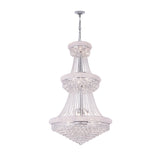 Empire 32 Light 30in Down Chandelier with Crystals