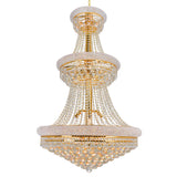 Empire 32 Light 30in Down Chandelier with Crystals