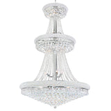Empire 34 Light 36in Down Chandelier with Crystals