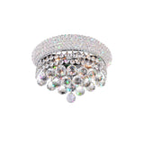 Empire 12in Chrome Wall Sconce with Crystals