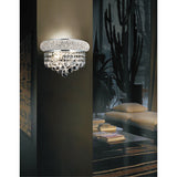 Empire 12in Chrome Wall Sconce with Crystals