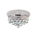 Empire 12in Chrome Wall Sconce with Crystals