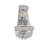 Empire 12in Chrome Wall Sconce with Crystals