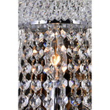 Empire 12in Chrome Wall Sconce with Crystals