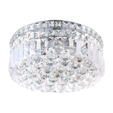 Colosseum Chrome Flush Mount with Crystals