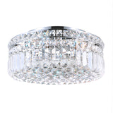 Colosseum Chrome Flush Mount with Crystals