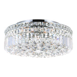 Colosseum Chrome Flush Mount with Crystals