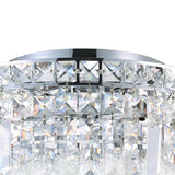 Colosseum Chrome Flush Mount with Crystals