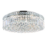 Colosseum Chrome Flush Mount with Crystals