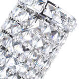 Colosseum Chrome Bathroom Sconce with Crystals