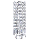 Colosseum Chrome Bathroom Sconce with Crystals