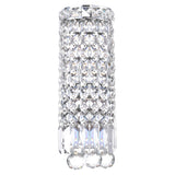 Colosseum Chrome Bathroom Sconce with Crystals