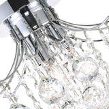 Princess Chrome Flush Mount with Crystals