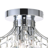 Princess Chrome Flush Mount with Crystals