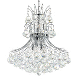 Princess 8 Light 20in Down Chandelier with Crystals