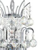 Princess 8 Light 20in Down Chandelier with Crystals