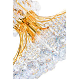 Princess 8 Light 20in Down Chandelier with Crystals