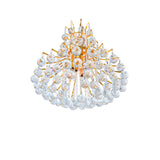 Princess 8 Light 20in Down Chandelier with Crystals