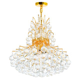 Princess 10 Light 24in Down Chandelier with Crystals