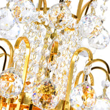 Princess 10 Light 24in Down Chandelier with Crystals