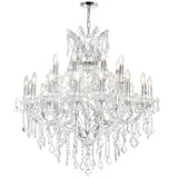 Maria Theresa Chrome Up Chandelier with Crystals