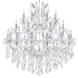 Maria Theresa Chrome Up Chandelier with Crystals