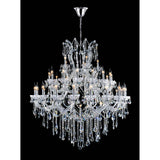 Maria Theresa Chrome Up Chandelier with Crystals