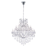 Maria Theresa Chrome Up Chandelier with Crystals