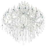 Maria Theresa Chrome Up Chandelier with Crystals