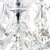 Maria Theresa Chrome Up Chandelier with Crystals