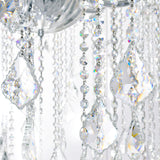 Maria Theresa Chrome Up Chandelier with Crystals