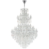 Maria Theresa Chrome Up Chandelier with Crystals