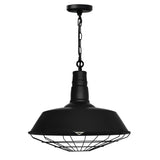Morgan 1 Light Black Down Mini Pendant