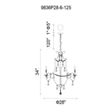 Electra Oxidized Bronze Chandelier