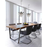 Weiss Chrome Down Chandelier