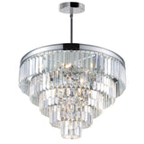 Weiss Chrome Down Chandelier