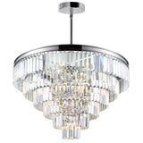 Weiss Chrome Down Chandelier