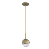 Cabochon Pendant Light Gilded Brass Matching Finish By Hammerton