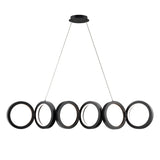 Cabot 4CCT LED Pendant Black By WAC Lighting
