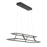 Cadoux Chandelier 44 Inch Black by Eurofase
