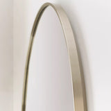 Cadre Round Mirror Small Brushed Nickel By Generation Lighting - Detailed View1