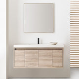 Cadre Square Mirror Small Satin Brass By Generation Lighting - Lifestyle View1